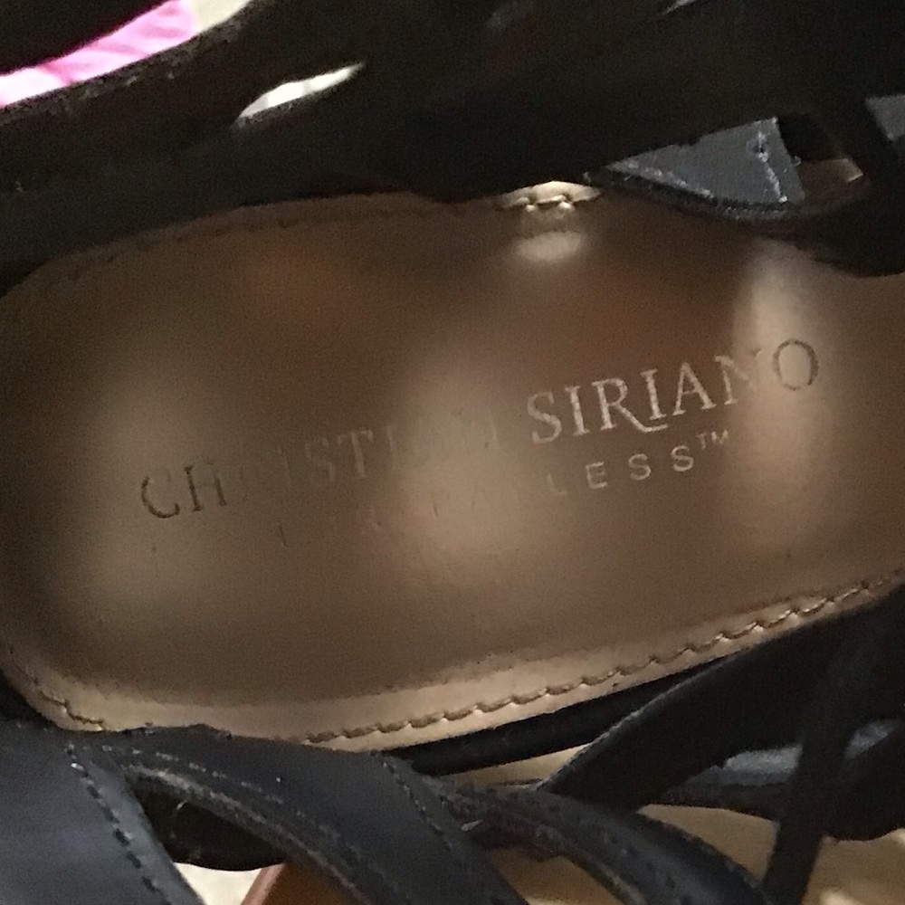 CHRISTIAN SIRIANO women’s high heel shoes sz 9  black - Picture 3 of 8